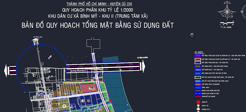 Quy hoạch hạ tầng Củ Chi đường Vành đai 3 tại chị Bình Mỹ